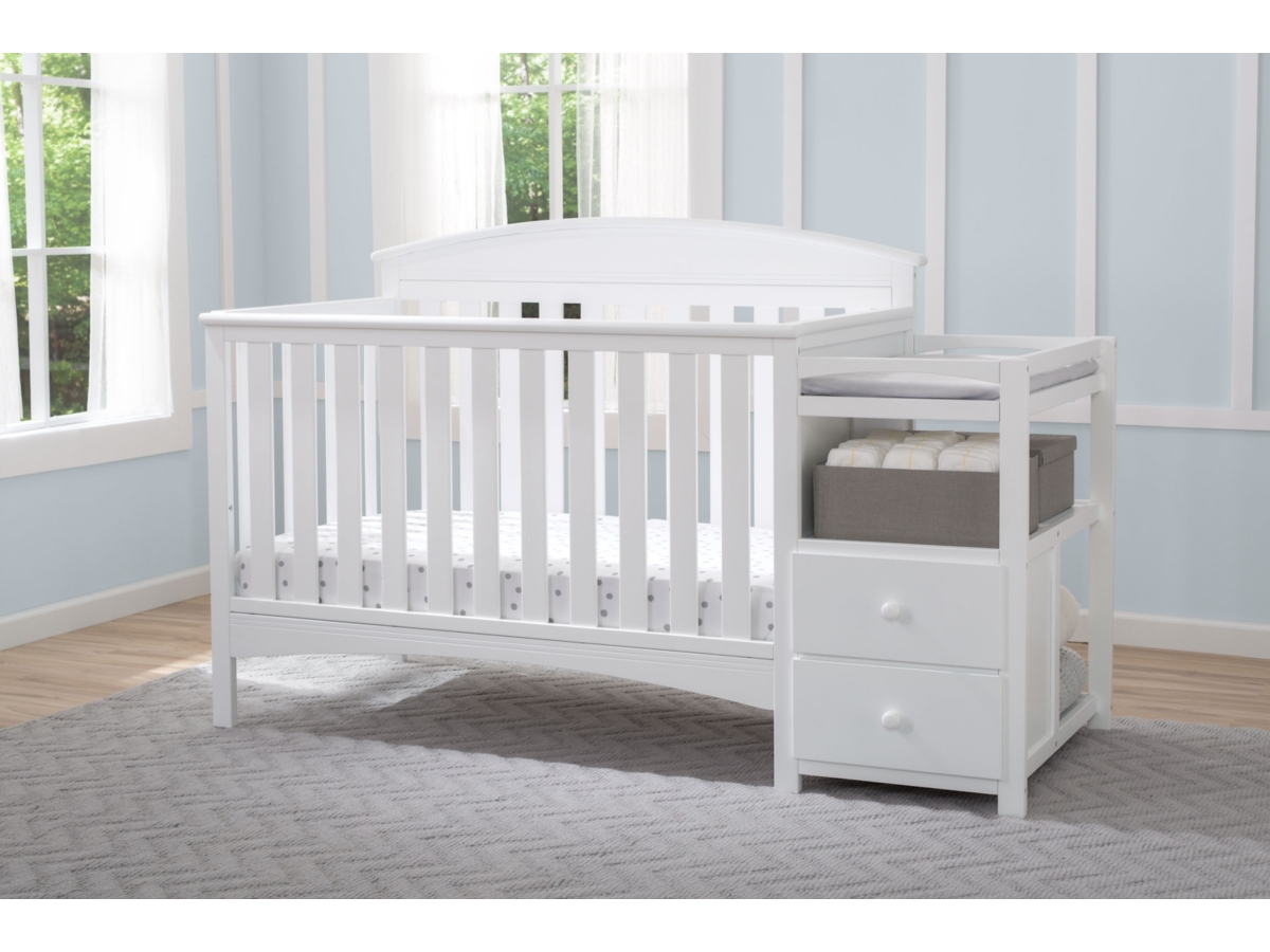 Delta Children Abby Convertible Baby Crib And Changer Ashley