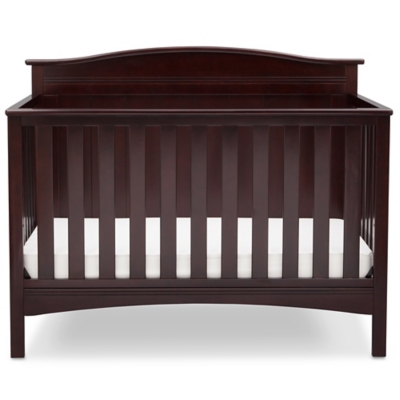 dark wood convertible crib