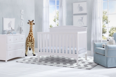 B600000223 Delta Children Archer 4-in-1 Convertible Crib, Whi sku B600000223