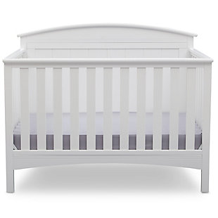 Perfect for traditional and modern nurseries alike, the Archer 4-in-1 Convertible Crib from Delta Children is remarkably versatile. You’ll love the character it adds to your baby’s space with its solid, gently arched headboard and airy slats. Designed to Delta Children’s standards of quality, design and longevity, the Archer 4-in-1 Convertible Crib adapts from a crib to a toddler bed, daybed and full-size bed to provide a secure sleep environment for years to come (Toddler Guardrail and Full Size Bed Rails sold separately).For any questions regarding delta children products, please contact consumersupport@deltachildren.com monday to friday, 8:30 a.m. To 6 p.m. (est) | Made of wood, engineered wood and metal | Converts from crib to: toddler bed, daybed and full-size bed (daybed rail included; toddler guardrail &amp; full-size bed rails sold separately) | Adjustable height mattress support with 3 convenient positions to grow with your baby | Fits standard size crib mattress (sold separately) | Assembly required