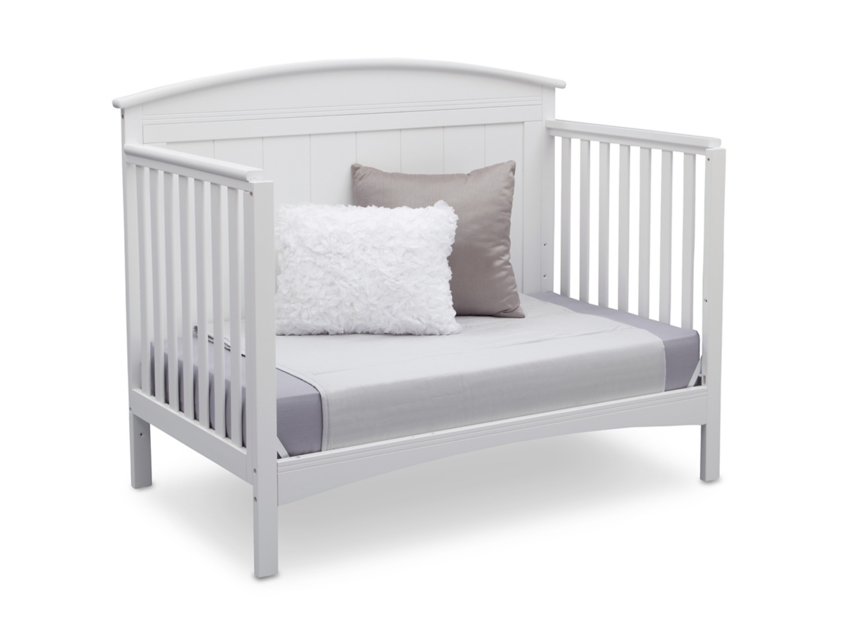 Delta Children Archer 4-in-1 Convertible Crib, White, large