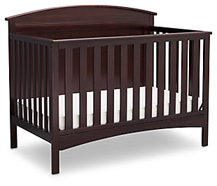 Delta Children Archer 4-in-1 Convertible Crib Set, Dark Chocolate, large
