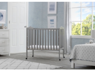 Delta Children Folding Portable Mini Crib With Mattress