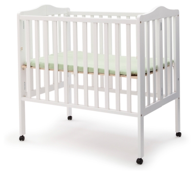 Delta Children Folding Portable Mini Crib With Mattress Ashley