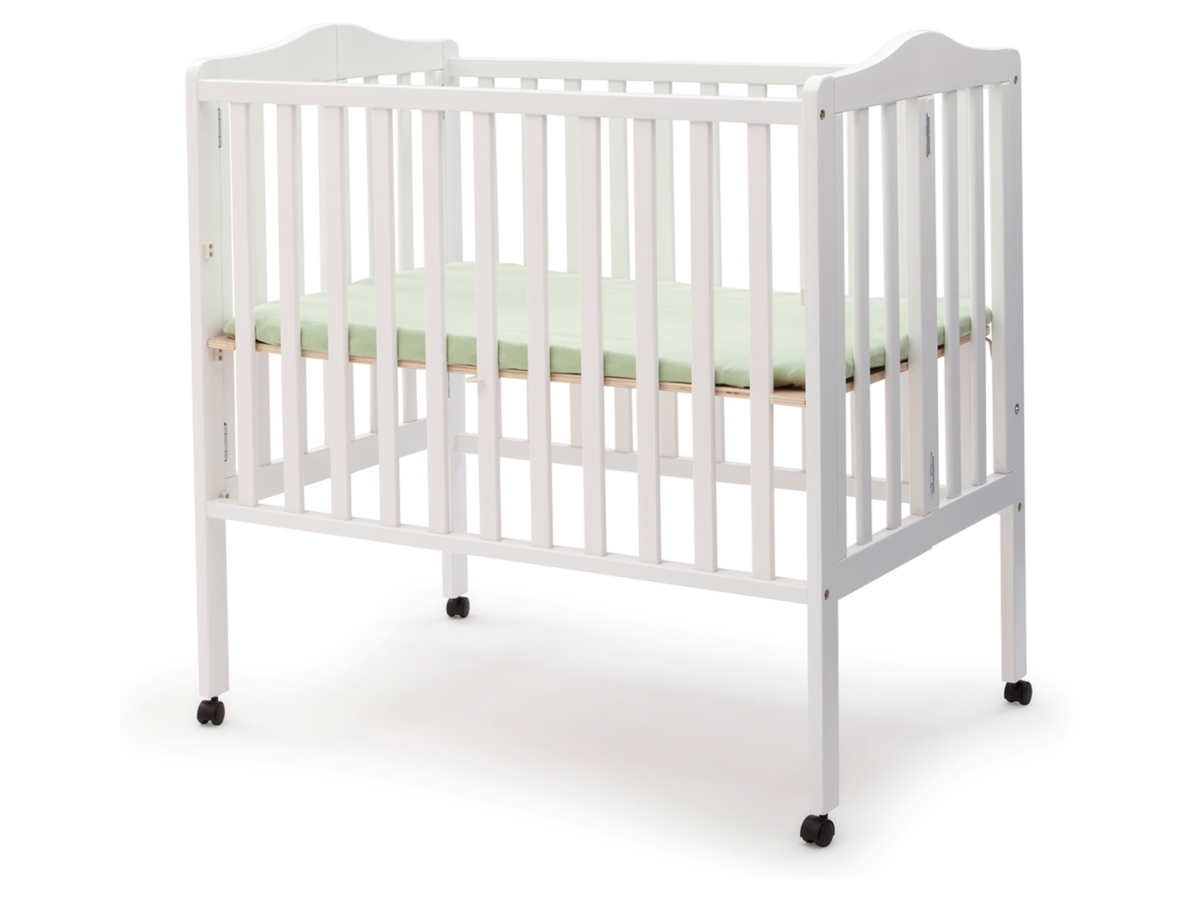 Delta Children Folding Portable Mini Crib With Mattress Ashley