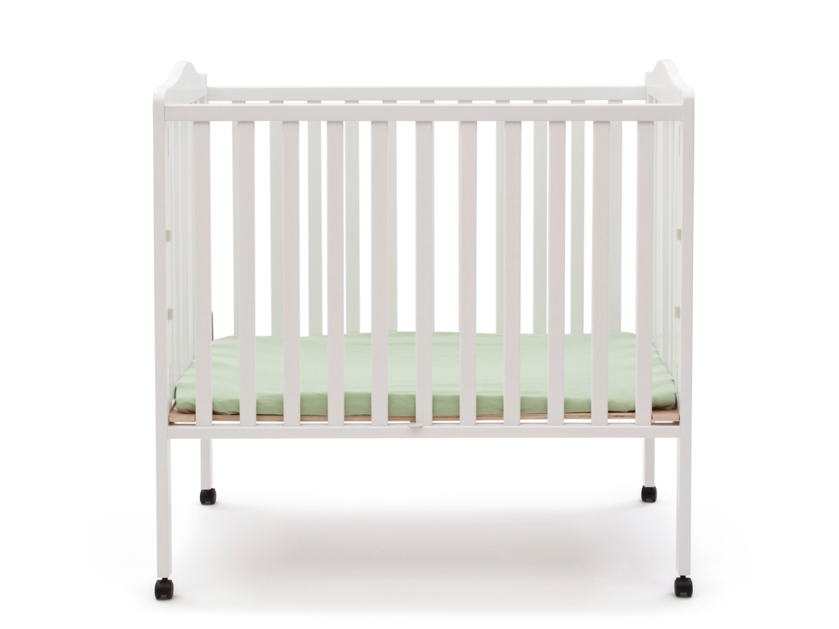 Delta Children Folding Portable Mini Crib With Mattress Ashley
