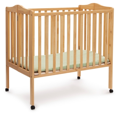 Delta Children Folding Portable Mini Crib With Mattress Ashley