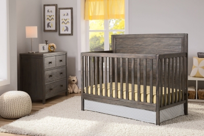 Rustic grey sales baby cribs