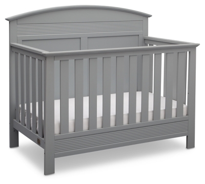 gray crib