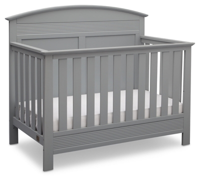 black baby crib with changing table