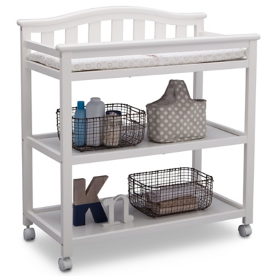 delta changing table white