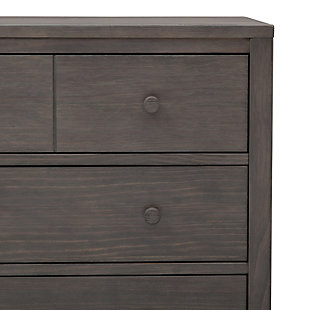 The rustic, extra-roomy Cambridge 3 Drawer Dresser Set from Delta Children features a unique textured finish that allows the deep grain of the wood to show through. Built to last, it has a smooth metal glide system with safety stops that prevents drawers from pulling out, making it easy and safe for kids to manage on their own. Add additional functionality to your dresser with the Cambridge Changing Top. The Changing Top securely attaches to the dresser, offering a dedicated space for changing or dressing your baby. Once your child has outgrown the need for a changing table, the top can easily be removed. Changing pad required (sold separately).Includes Cambridge 3 Drawer Dresser and Cambridge Changing Top | Made of wood, engineered wood and metal | Top drawer features a double drawer front that opens to reveal one spacious drawer | 3 spacious drawers feature metal drawer guides with safety stops | Solid wood changing top securely mounts to the dresser, removes easily | Requires a 34" x 16" x 1" changing pad (sold separately) | Assembly required | For any questions regarding Delta Children products, please contact consumersupport@deltachildren.com. Monday to Friday, 8:30 a.m. to 6 p.m. (EST)