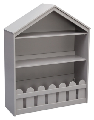 white childrens bookcase