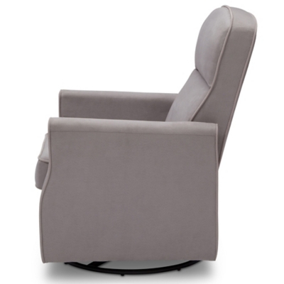 delta children clair glider swivel rocker chair