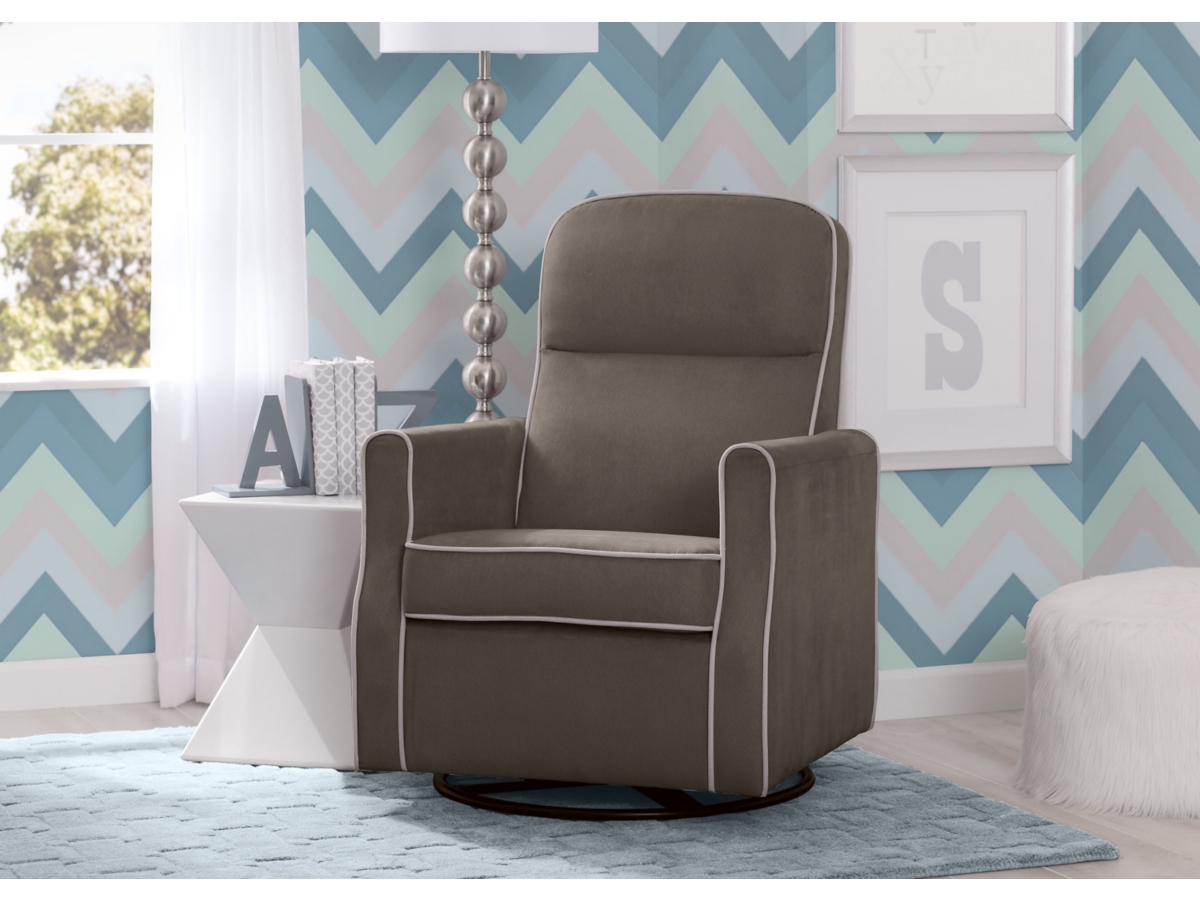 Delta children clair slim nursery glider swivel rocker chair hotsell