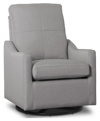 Delta Children Kenwood Slim Nursery Glider Swivel Rocker Chair, French Gray