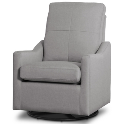 Delta Children Kenwood Slim Nursery Glider Swivel Rocker Chair, French Gray, large