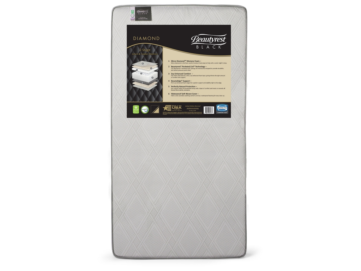 Beautyrest black diamond crib mattress on sale