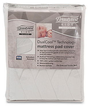 Delta Children Dualcool Technology Fitted Baby Crib Mattress Pad Cover, , large