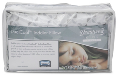 Delta Children Beautyrest Kids Silver Dualcool Kids Toddler Pillow, , large