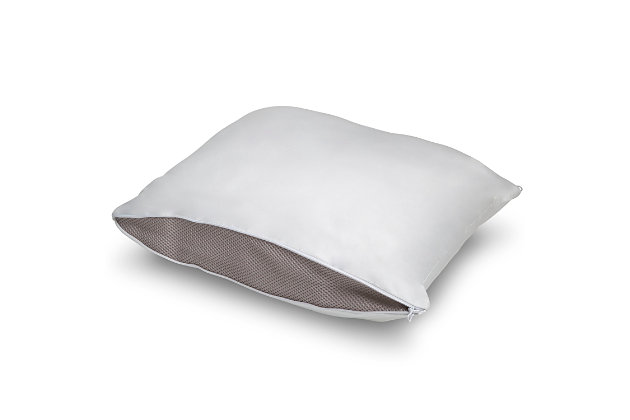 Your little one will zip their way to the perfect kids’ pillow with the ComforZip Toddler Pillow from Beautyrest KIDS. The pillow’s revolutionary patent-pending design allows your child to adjust the firmness level to create a pillow that’s just right for them. For firm support, zip up both sides. For medium support, unzip one side. For soft support, unzip both sides--–the possibilities are as endless as they are comfy. A must-have for children making the transition to a big-kid bed, this pillow will help them get the good night’s sleep they need and deserve with its clever construction. The pillow’s included natural cotton pillowcase is removable, and can easily be machine-washed. Zip it up (or down!) today.For any questions regarding delta children products, please contact consumersupport@deltachildren.com monday to friday, 8:30 a.m. To 6 p.m. (est) | For toddlers and kids aged 2-5 years | Adjust the pillow’s firmness level by zipping or unzipping the sides | For firm support, zip up both sides | For medium support, unzip one side | For soft support, unzip both sides | Natural cotton pillowcase is removable and machine washable