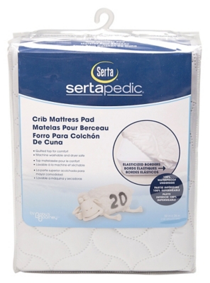 SertaPedic Liner Crib Mattress Pad (Set of 2) Serta