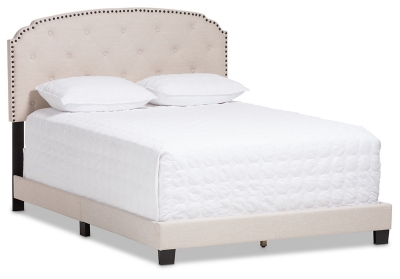 Button Tufted Full Upholstered Bed, , large