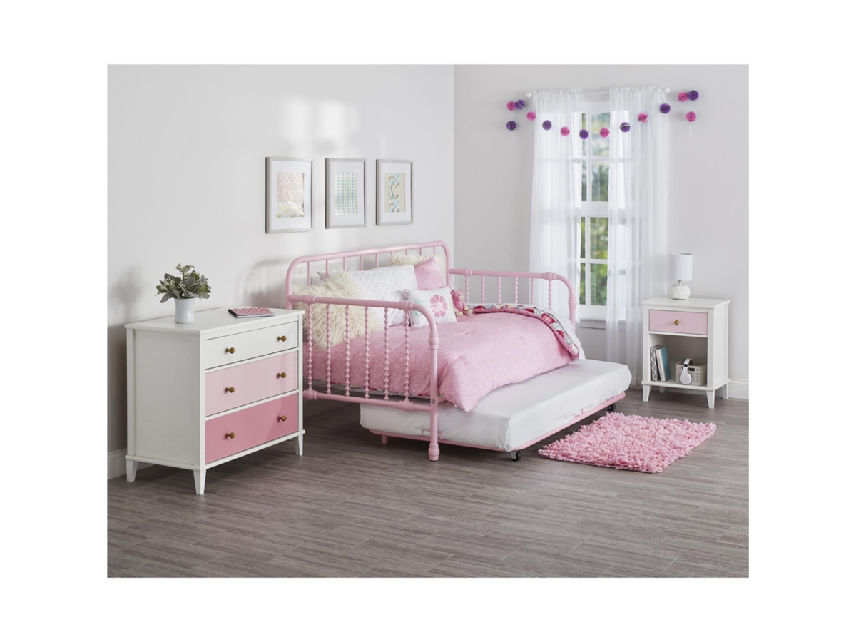 Monarch Hill Poppy Monarch Hill Poppy Nightstand, Pink, large