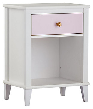 Two Tone Monarch Hill Poppy Nightstand, Pink, large
