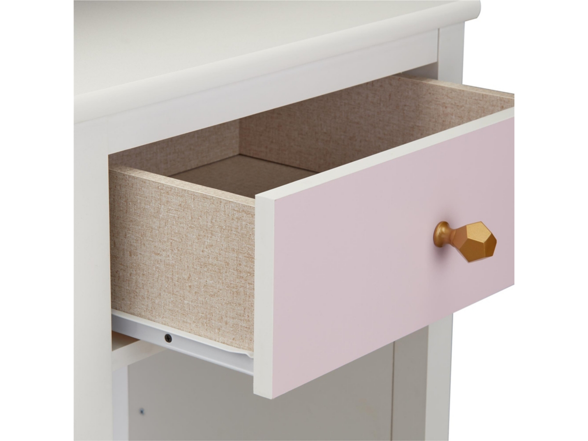 Monarch Hill Poppy Monarch Hill Poppy Nightstand, Pink, large