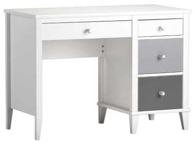 Three Tone Monarch Hill Poppy Grey and White Desk, Gray, large