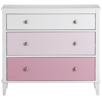 3 Drawer Monarch Hill Poppy Pink and White Dresser | Ashley Furniture ...