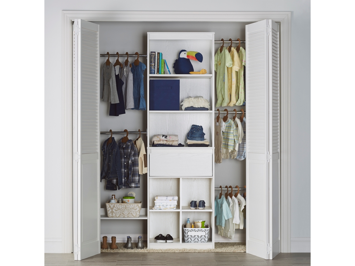 Little Seeds Adjustable Kids Closet Organizer System 95