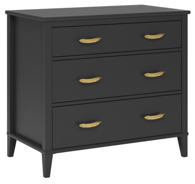 3 Drawer Monarch Hill Hawken Black Dresser Ashley Furniture