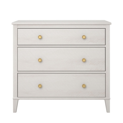 Woodgrain Finish Monarch Hill Poppy Ivory Oak Dresser, , large