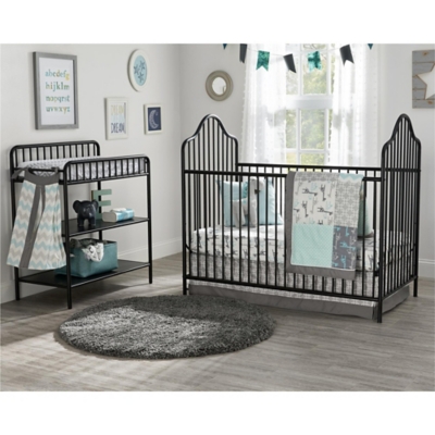 Little Seeds Rowan Valley Lanley Metal Crib And Changing Table