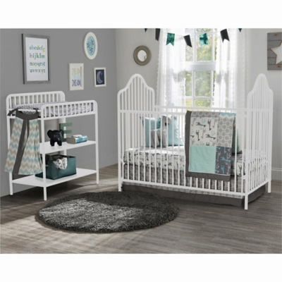 Little Seeds Rowan Valley Lanley Metal Crib And Changing Table