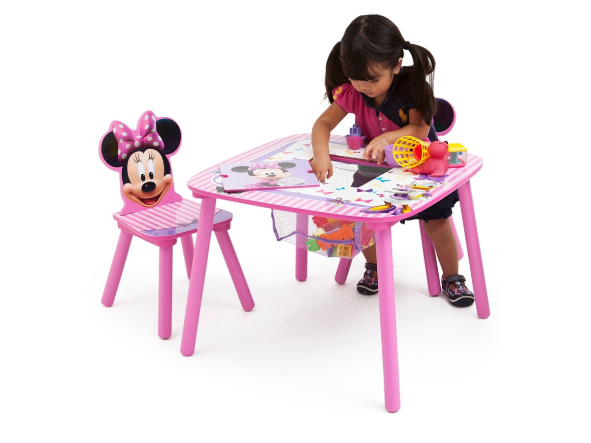 Delta Children Disney Minnie Mouse Table And Chair Set With Storage Ashley