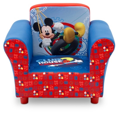 Delta Children Disney Mickey Mouse Upholstered Chair, Blue/Red