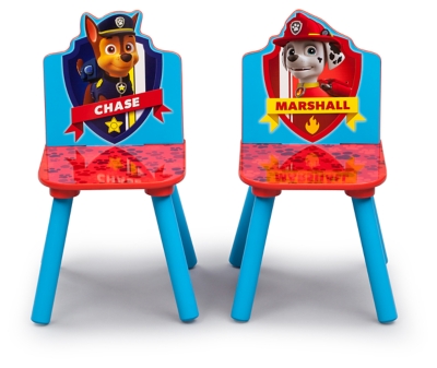 paw patrol table and chair set with storage