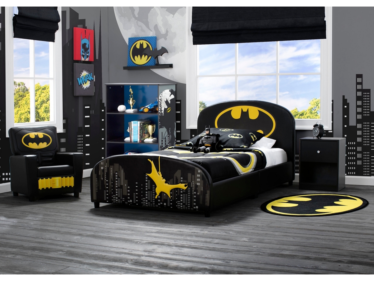 Delta Children Dc Comics Batman Upholstered Twin Bed Ashley