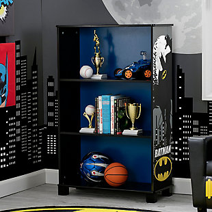 Delta Children Dc Comics Batman Deluxe 3 Shelf Bookcase, , rollover