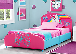 Delta Children Jojo Siwa Upholstered Twin Bed, , rollover