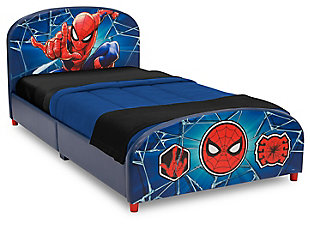 Delta Children Marvel Spider-man Upholstered Twin Bed, , large