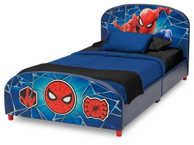 Delta Children Marvel Spider-man Upholstered Twin Bed, , large