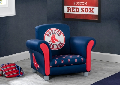 Delta Children Mlb Boston Red Sox Kids Upholstered Chair Ashley