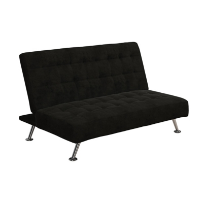 Kids Sofa Futon, Black, large