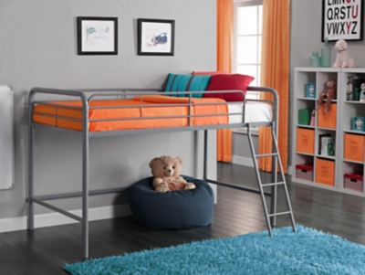 Kids Junior Twin Metal Loft Bed Ashley Furniture Homestore