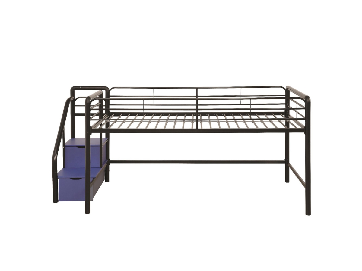 Kids Junior Twin Loft Bed with Storage Steps | Ashley