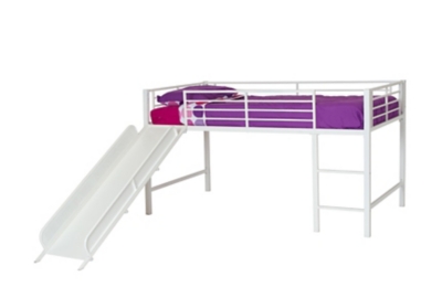 Kids Junior Twin Loft Bed With Slide Ashley Furniture Homestore